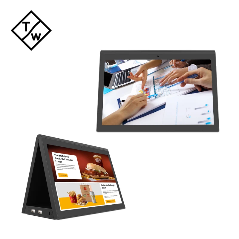 
 Устройство для встреч с двойным экраном 10,1 дюймов Android все в одном цифровая вывеска  