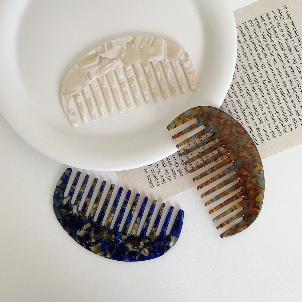 New Design Fashion Mini Acetate Plate Anti-static Comb Korea Ins Cute Hair