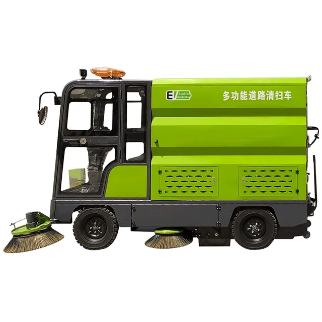 Electric Street Sweeper Trash Can Cleaning Machine High Pressure Cold Water Cleaners for Manufacturing Plant Use