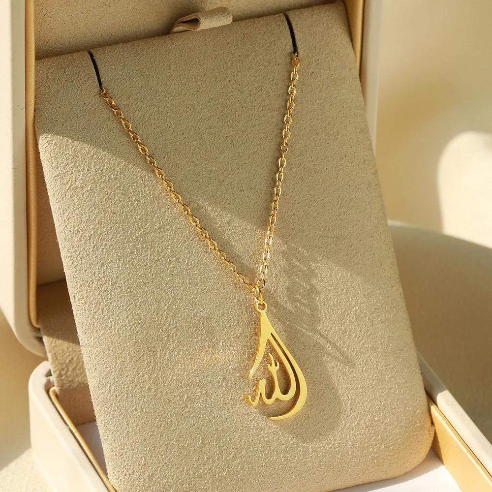 Alibaba.com: Customized Arabic name necklaces, stainless steel gold ...