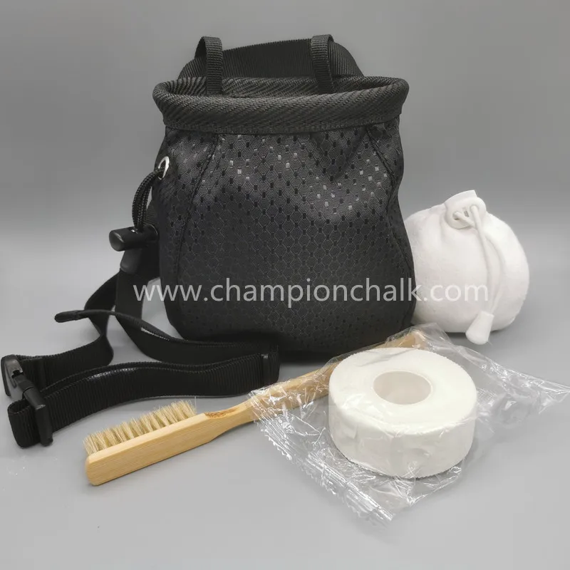 Oem Bouldering Rock Climbing Holds Brush Bamboo Wood Boars Hair Chalk