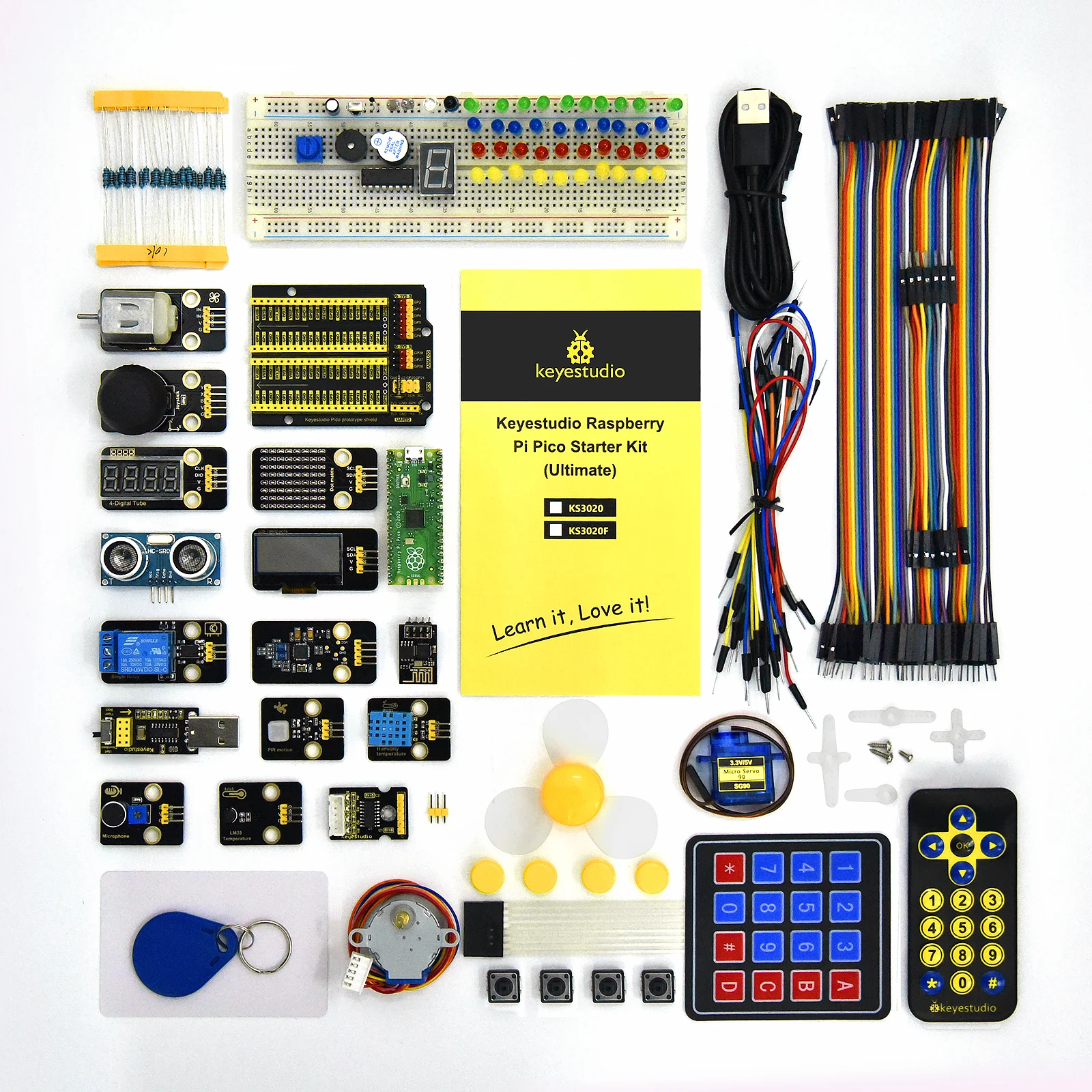 Keyestudio Raspberry Pi Pico Ultimate Starter Kit - Buy Raspberry Pi ...