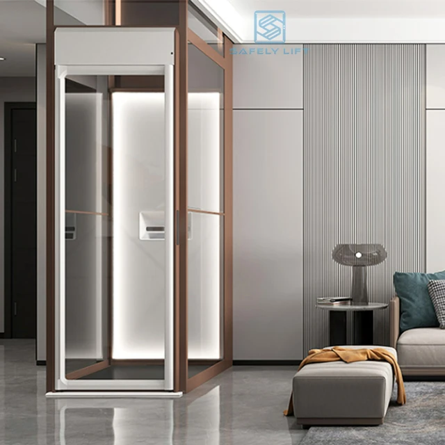 Safe Convenient Silent Home Lift Customized Home Hydraulic Elevator Low Cost with Derrick House Lift