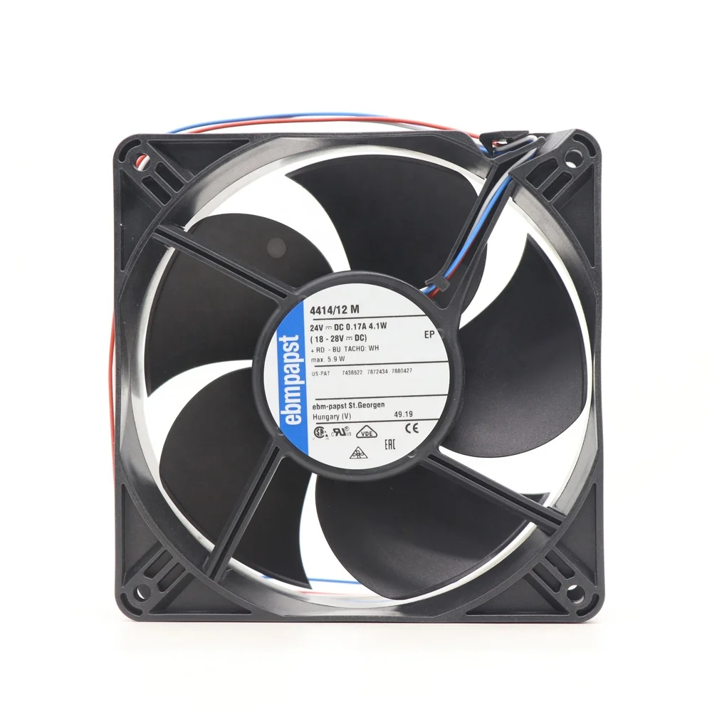 4414m Fan Control Module Ebmpapst 4414/12m 12038 120*120*38mm 12cm Dc 24v 4.1w Cabinet Axial ...