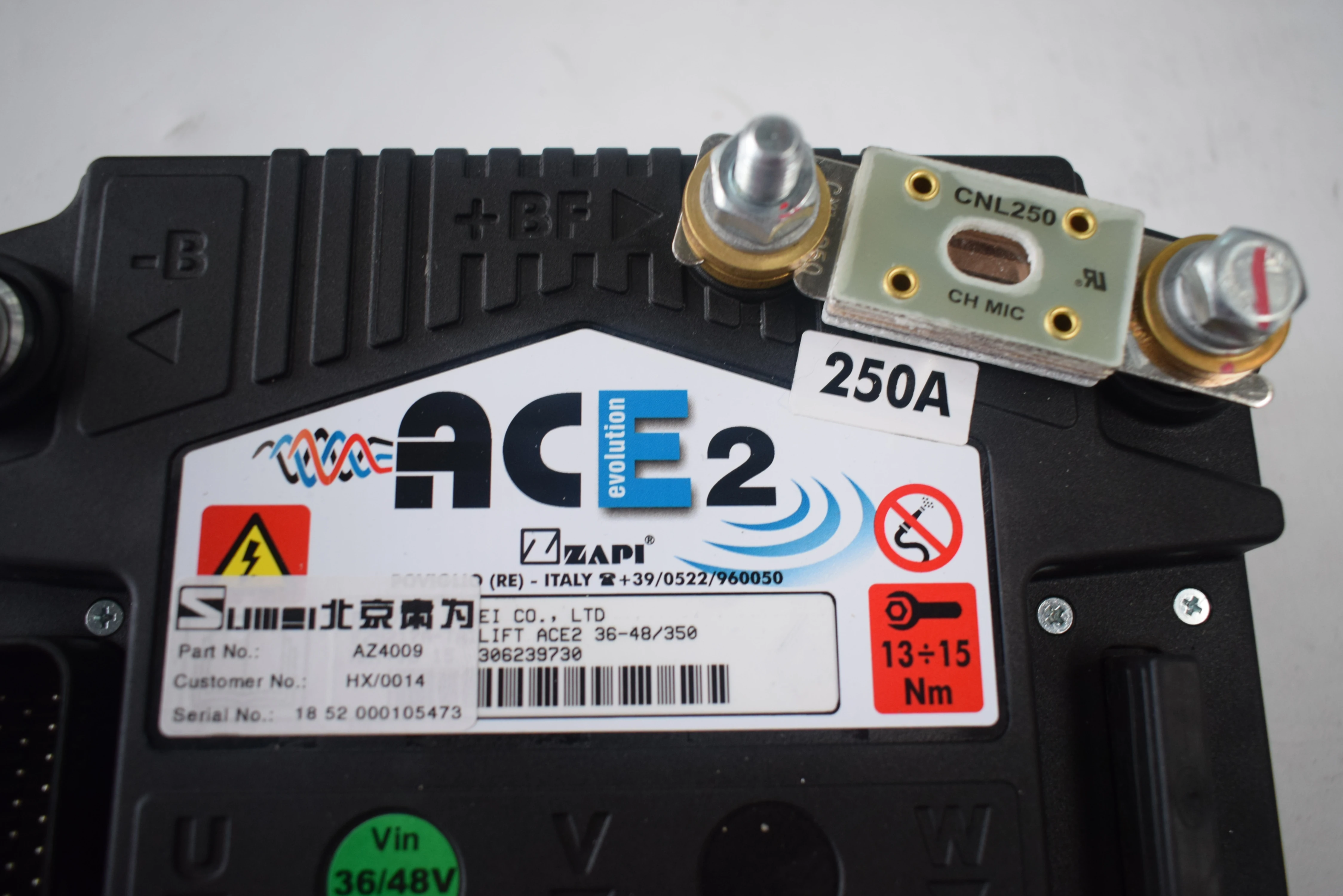 ZAPI Controller FZ5382-INV.ACE2 36-48/400 C/FUSE DISS.HE