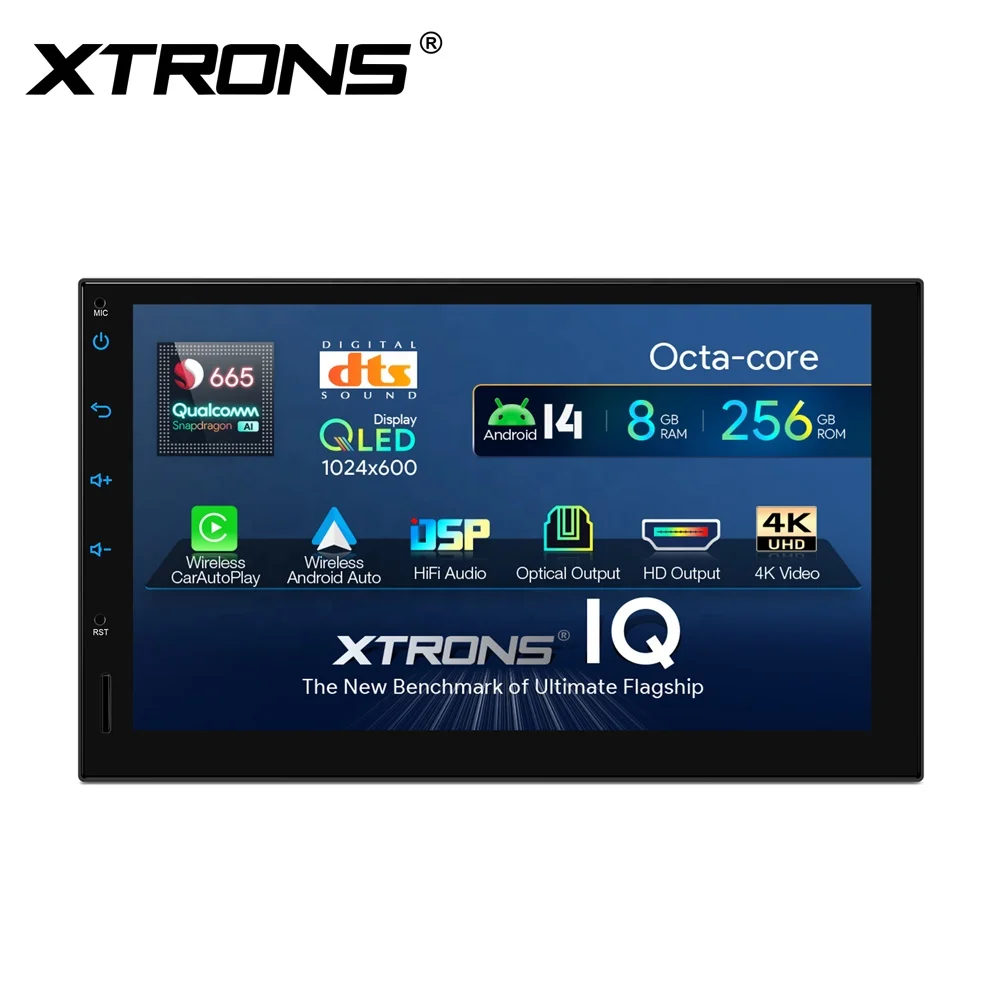 XTRONS 7 Inch Octa-Core Android 14 Car Navigation System, 8GB+