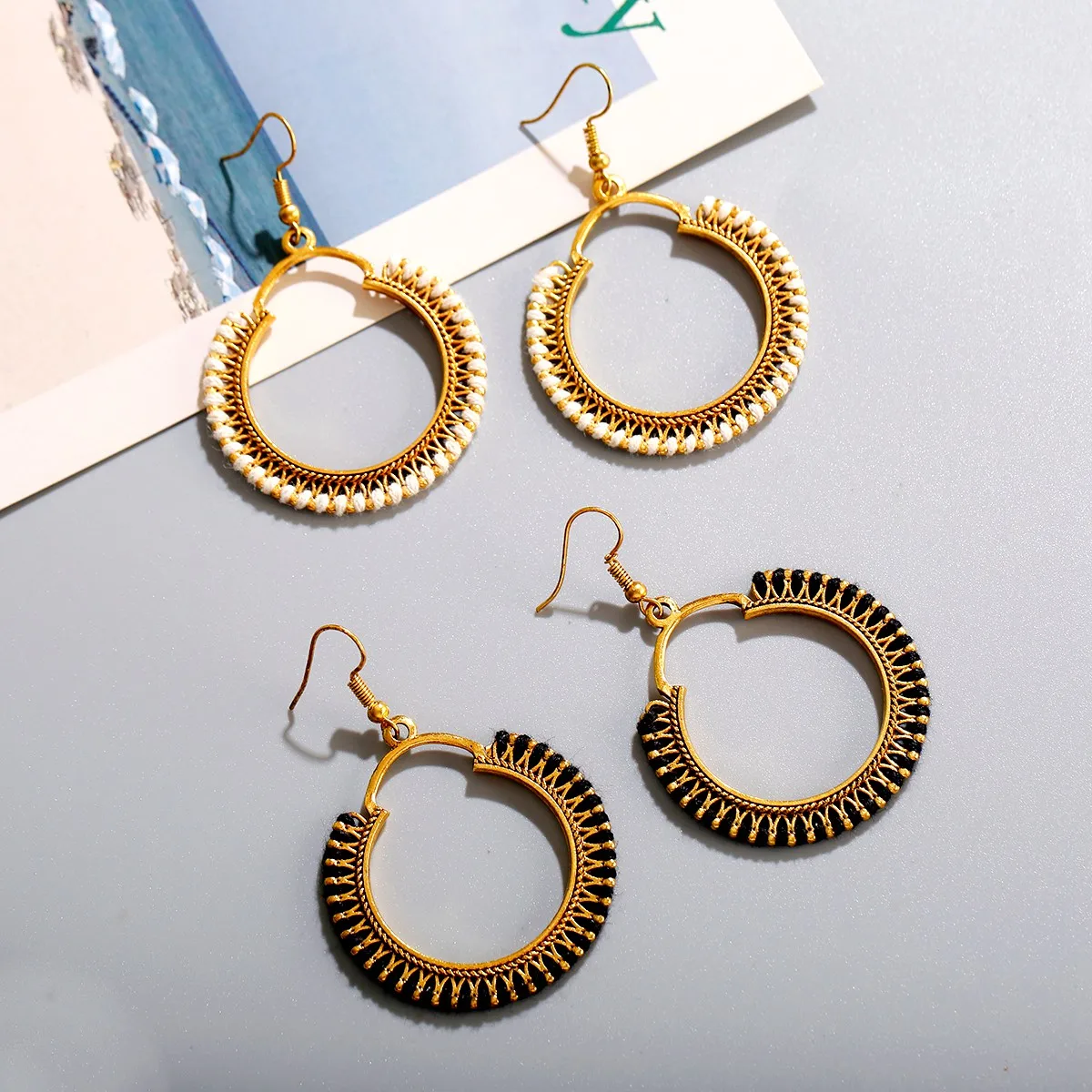 round indian earrings