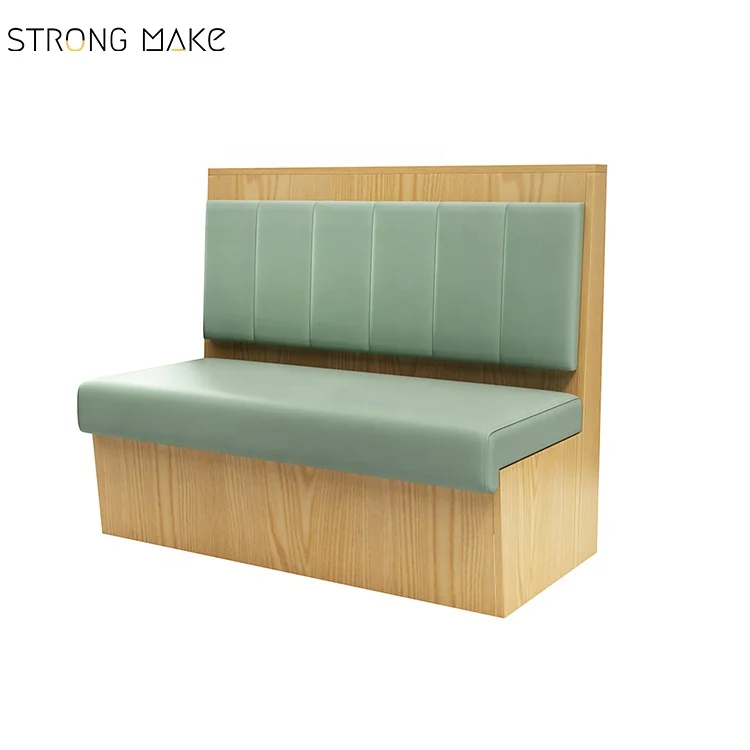 Foshan Factory Cheap Green Color Durable Modern Restaurant Sofa Booth Seating
