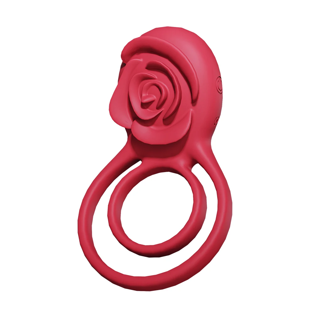 Penisring mit APP-Steuerung Silikon-Penisring mit Rosen-Klitoris-Stimulator  Vibrator Cafatop Mehrfache Vibrationen fr Mnner Paare