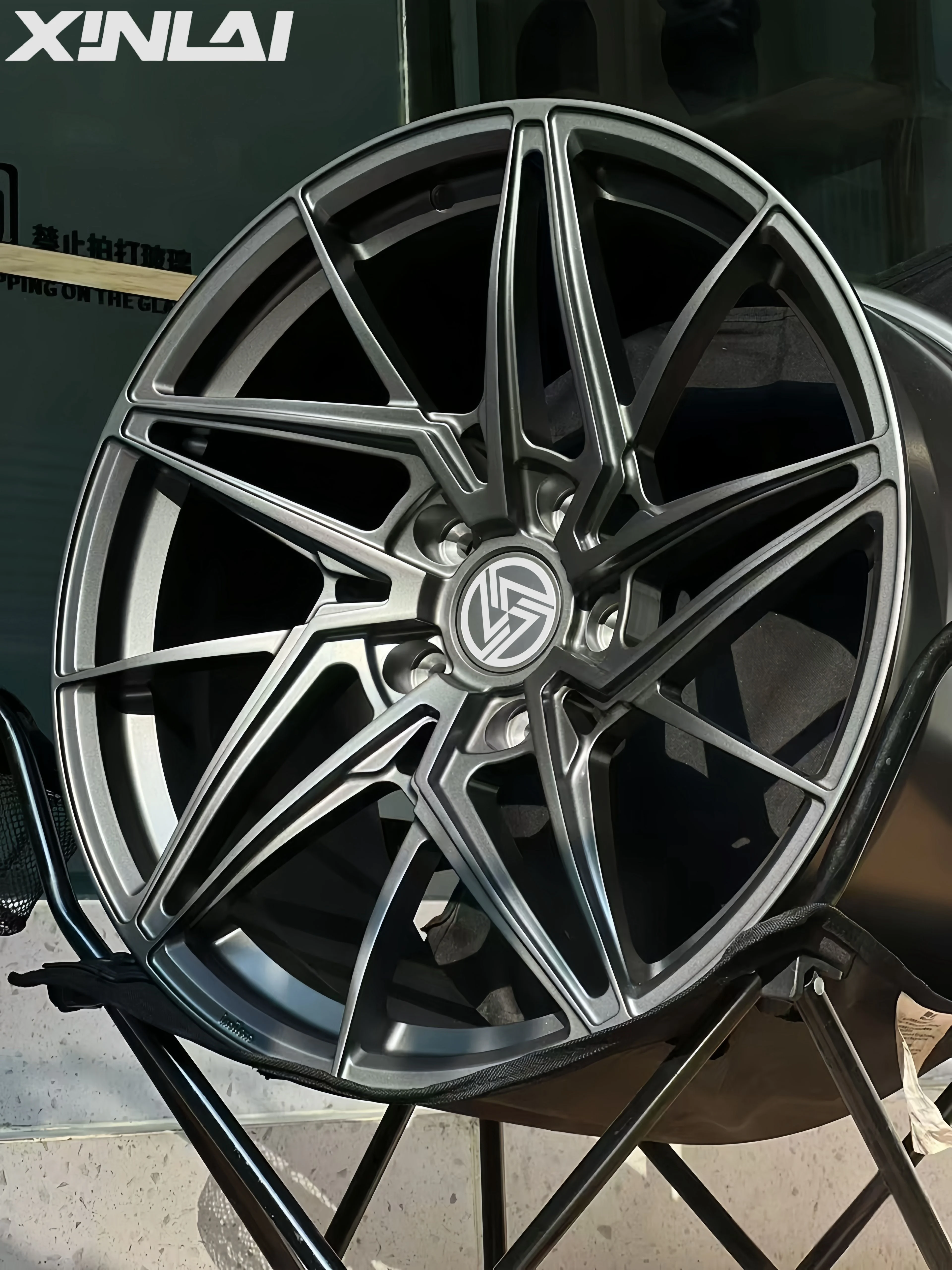 XINLAI Custom Concave Satin Black 5X120 5X114.3 5X112 17 18 19 20 21 22 Inch Forged Wheels for bmw audi Mercedes - Image 5