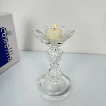 Manufacturers direct sales of modern simple glass candle holders romantic candlelight dinner wedding table decoration