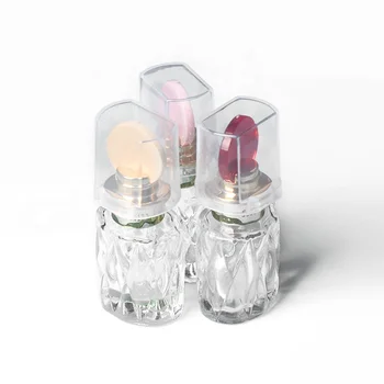 Customized 7ml mini Perfume Bottle transparent glass attar essential oil bottle luxury cosmetic packaging