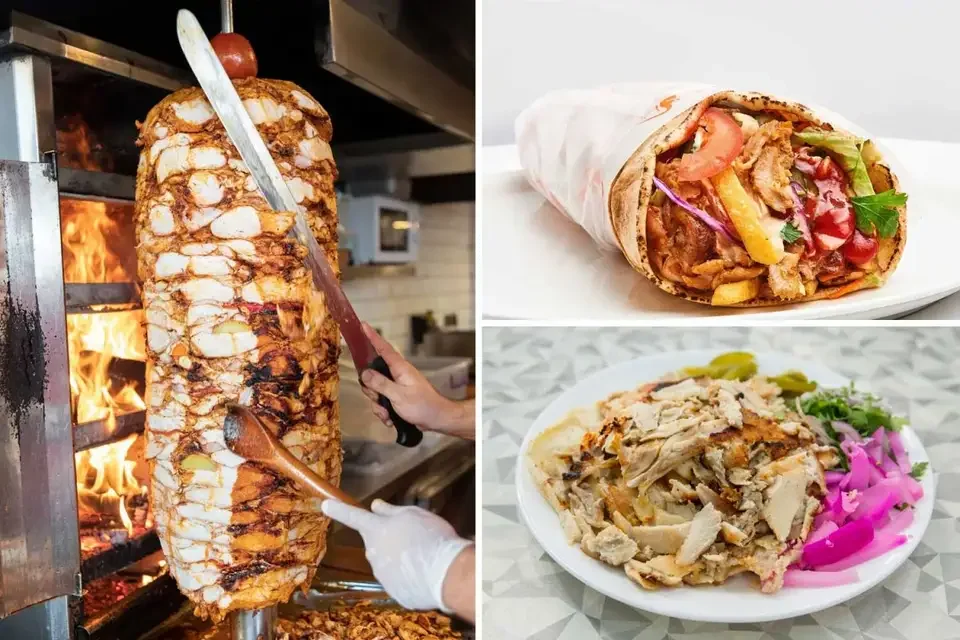 Gas 4-burner Commerical Automatic Rotating Used Chicken Kebab Doner Shawarma Grill Machine Price for Sale
