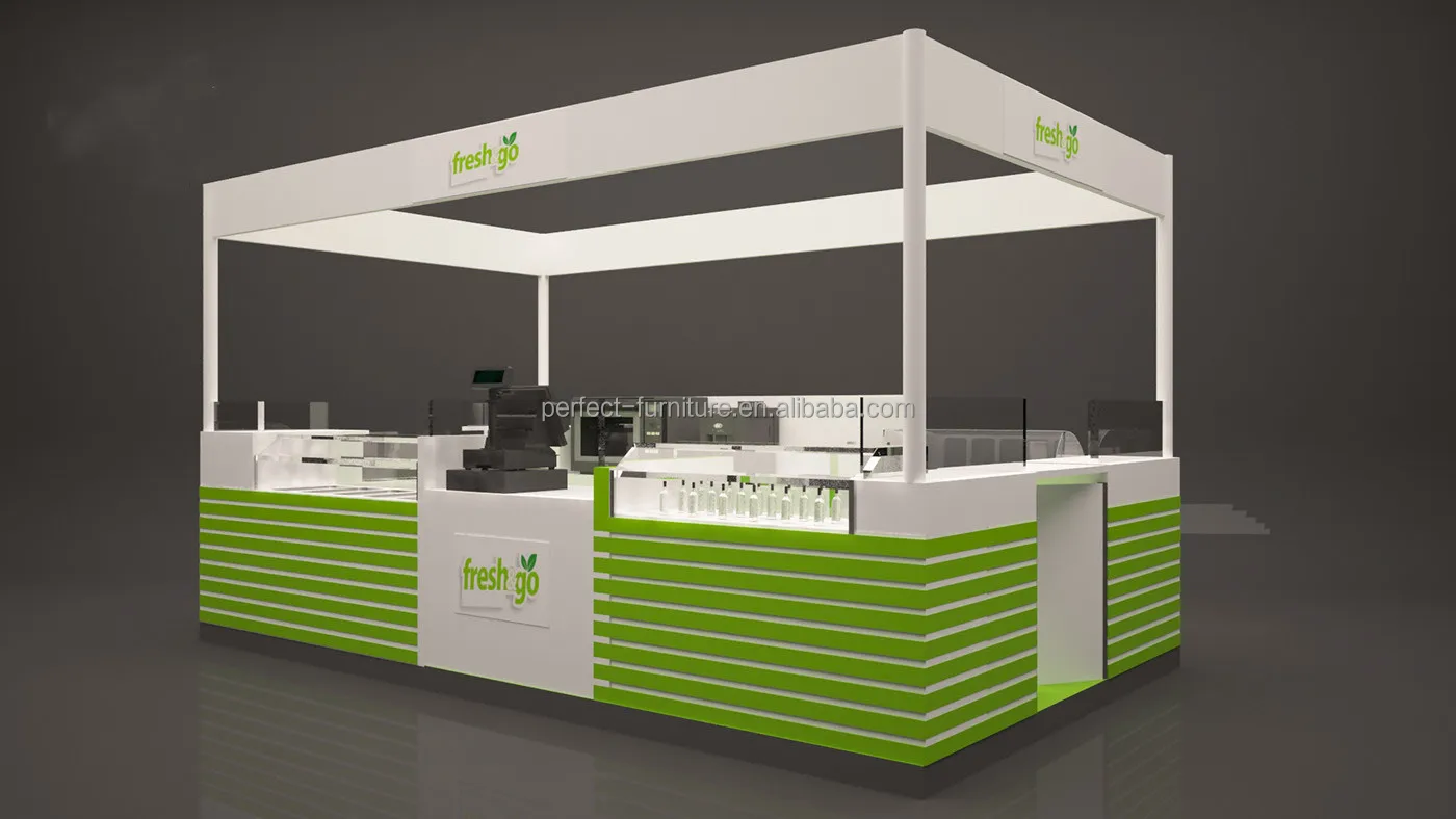 Fresh Fruit Juice Kiosk Design New Food Juicy Drinks Booth