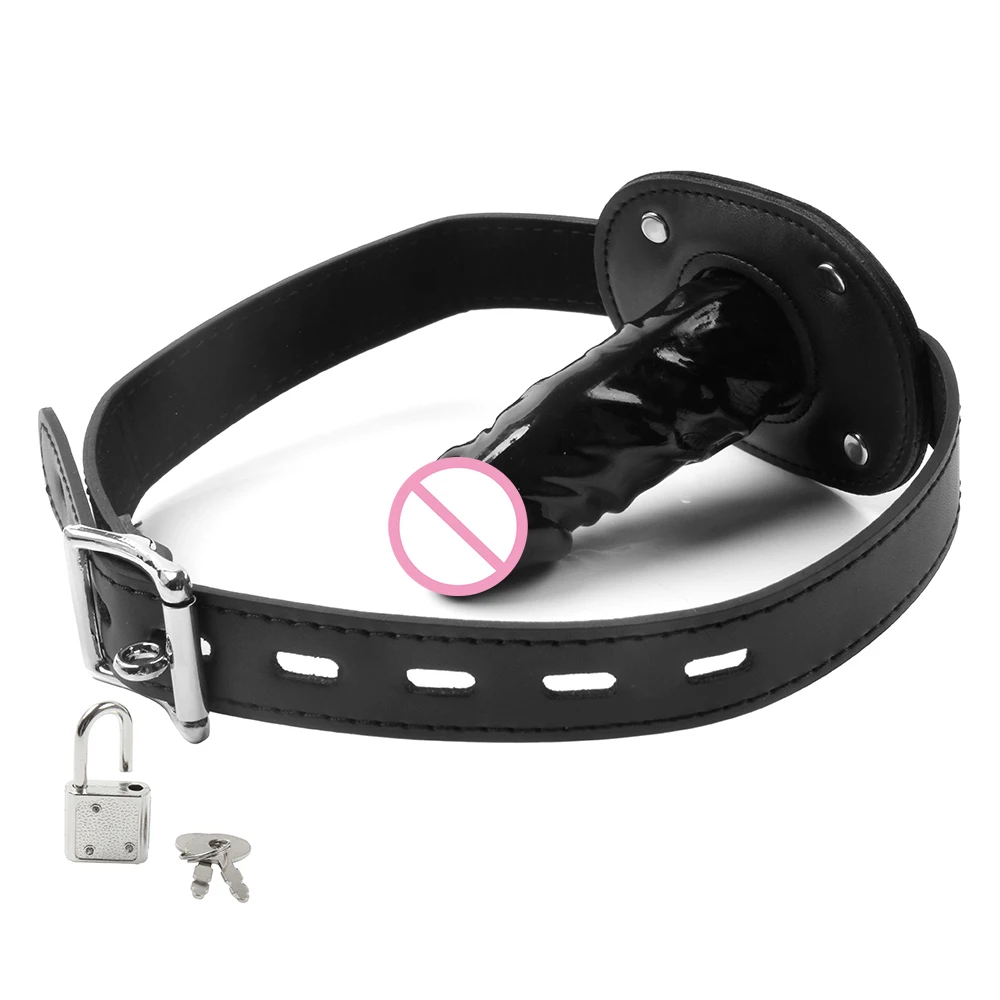 Masque Hood Avec Dildo Bouche Gag Amovible - Jouet Adulte Pour Couple Et Jeux De Rôle Esclave