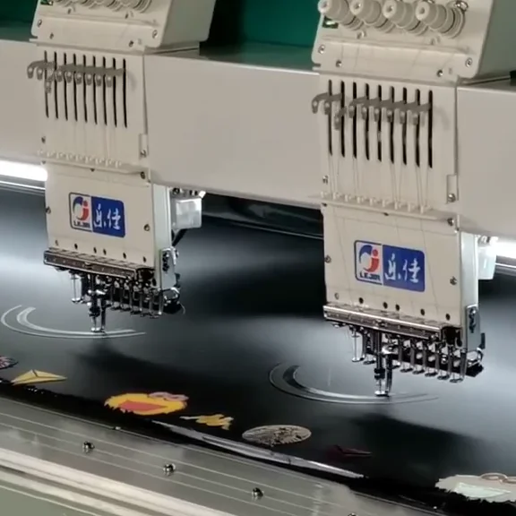 Swf 12 Head High Speed Cheap Flat Computerized Embroidery Machine
