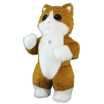 Professional Commercial Quality Customized Inflatable Walking Animal Mascot Costume Inflate Cat Mascot Costume For Advertising