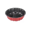 Moule à citrouille 26 cm, rouge à l'extérieur, noir à l'intérieur