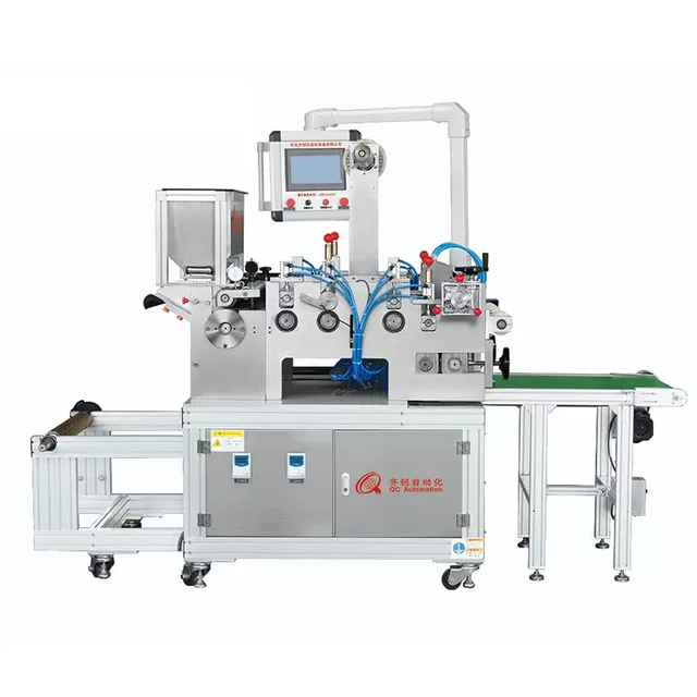 Hydrogel mask full-automatic coating, cutting and folding production line.Roll cutting and folding film bagging slicer