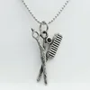 Black diamond pendant with a 3.0*60cm square pearl chain
