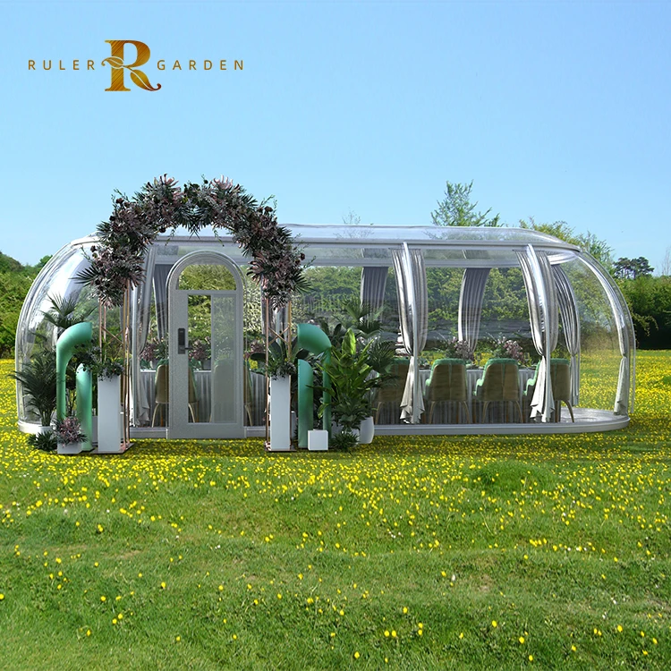 Clear Outdoor Oval Ellipse Resort Airbnb House Igloo Dome Kids Disco Dance Events Wedding Party Dome Tent