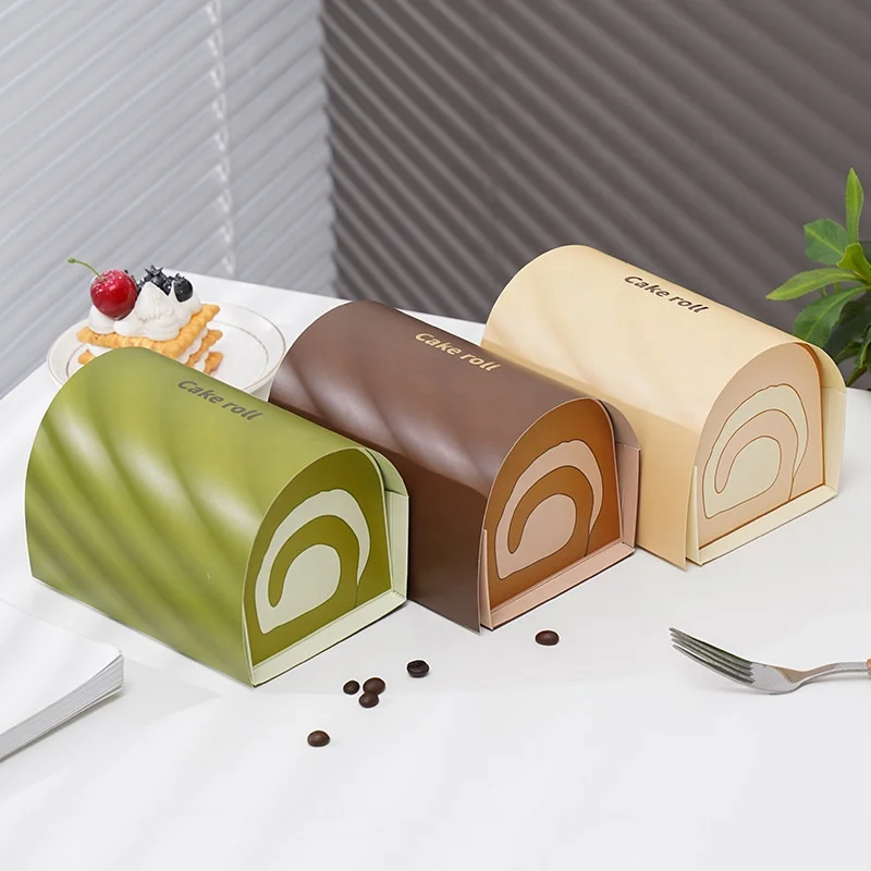 Eco-friendly Cake Roll Packaging Box - Recyclable & Customizable
