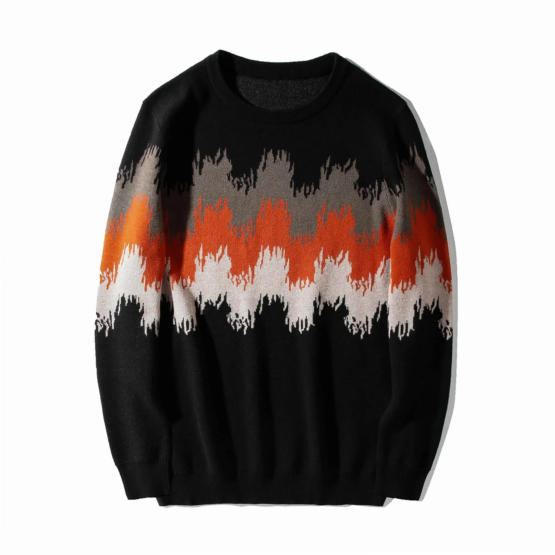 custom jacquard knit sweater