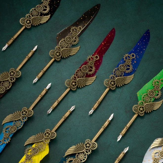 Античная многоразовая перьевая ручка каллиграфия для письма набор чернил с восковым штампом воск запечатывания