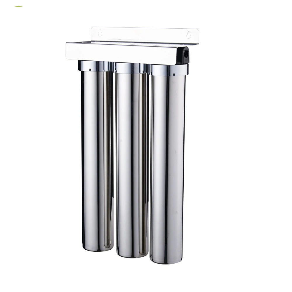Water Filter Rack 4 Filter Stainless Steel 4 Stages Water Filter Wall Mounted Pp+cto+gac+uf Water ...