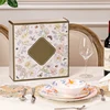 Coral Daisy - Bone China 3 Piece Dinnerware Set