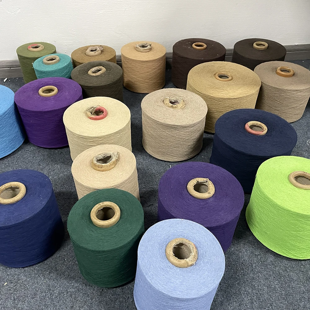 Wholesale Today Cotton Yarn Price Colorful Regeneration Blend Thread 20