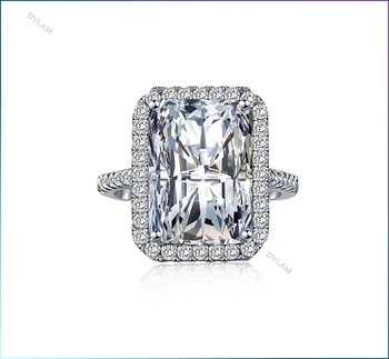 doorbell Minimalist stackable cubic zirconia sterling silver bling wedding women's jewelry diamond ring