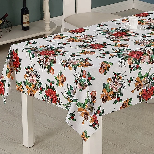 RNPT PVC  Tablecloth Heat Resistant Oilproof Waterproof  PW195-R184-2  Table Cover