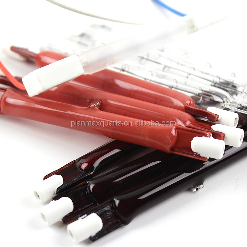 200 Watt 175watts R7 Quartz Glass Ir Tungsten Halogen Heater Ruby Infrared Lamp