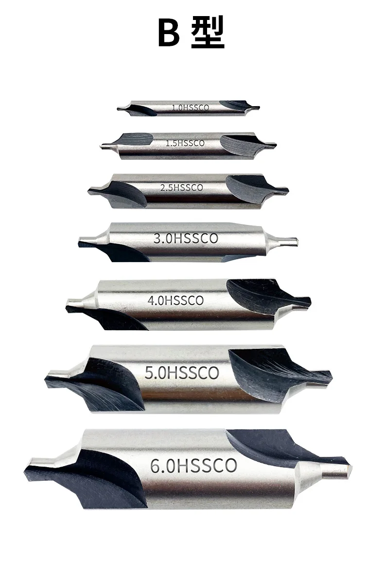 Din333 Bright Finish Type B Of 60 Degree Center Drill Bit For Hss