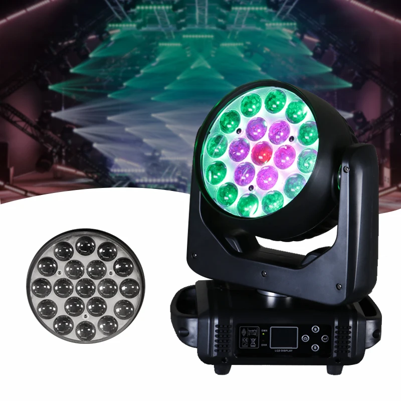 販売卸売価格管理 音声起動ステージ照明機器 19*15W LEDディスコライト