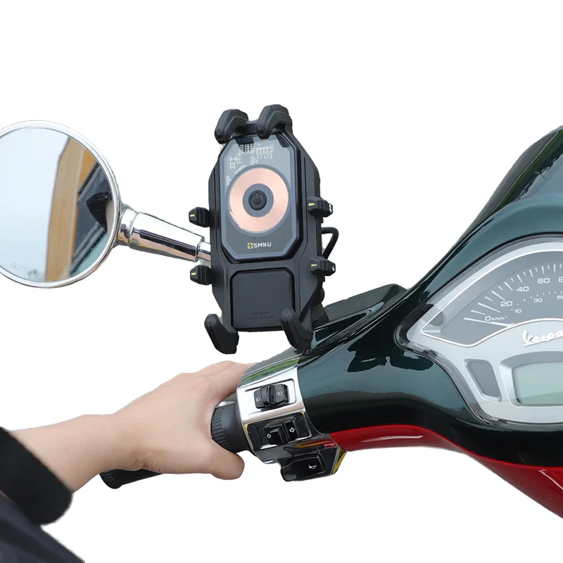 SMNU Monster Pro Series Upgraded Automatic Clamping Waterproof Anti-theft Bike Phone Holder Multi-Color Options Flexible