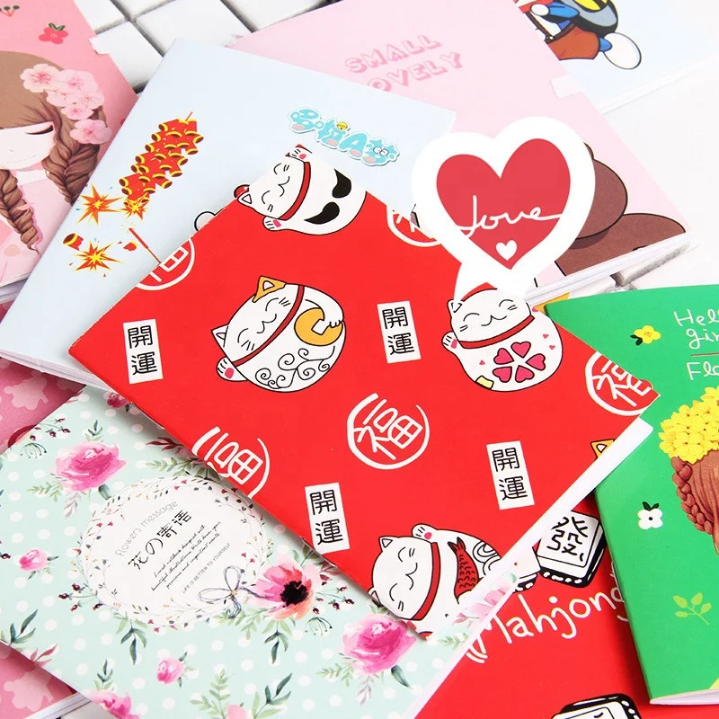 Personalized 64K Cheapest Colorful Recycle Paper Cute Notepads Custom Note Book School Notebook