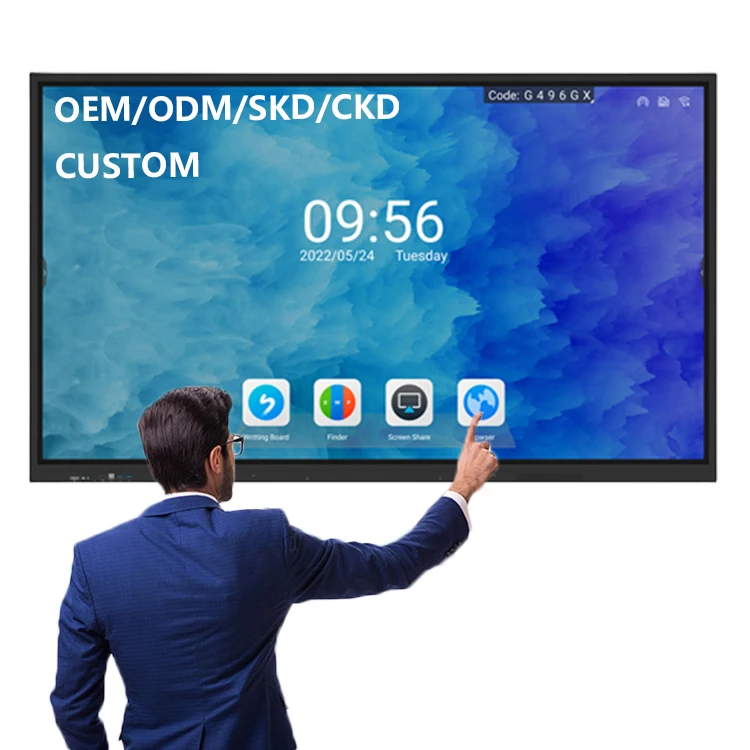 98 Inch Interactive Smart Board with Android 14 & 4GB RAM