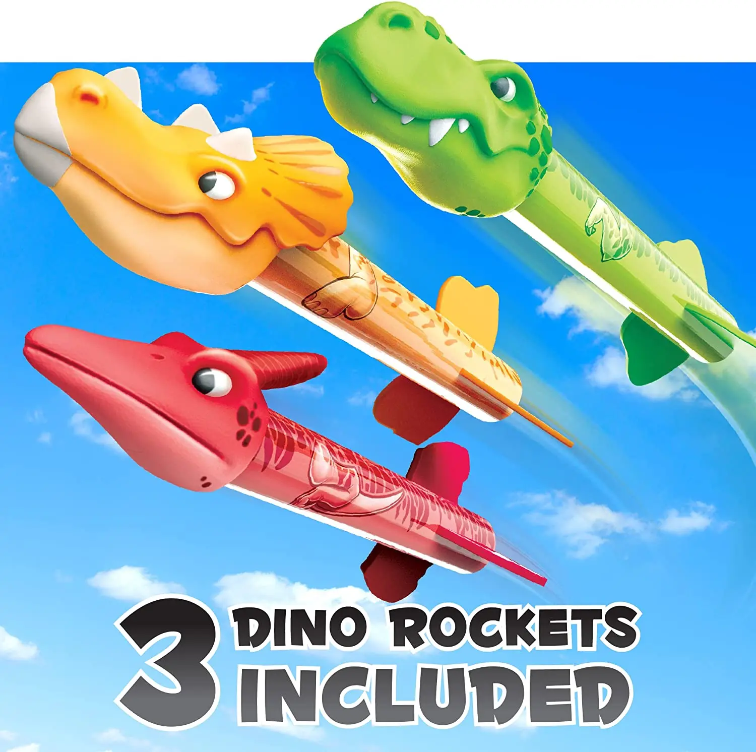 Amazon Mindsprout Rocket Launcher Dino Blasters Launch Up To 100 Ft