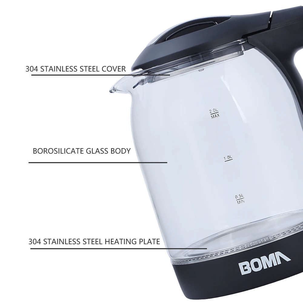 boma 1.7 1.8l portable design glass