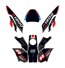 Motorcycle Full Body Stickers Front And Rear Fairing Waterproof Moto R1200GSA 2004-2007 Decals Kit For R1200GS ADV 2004-2007