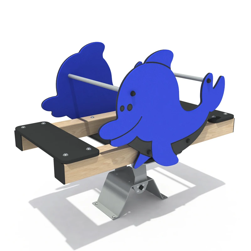 Funny Amusement Park Colorful Animal Style Crocodile Kids Seesaw Balance Seesaw Kids for Garden