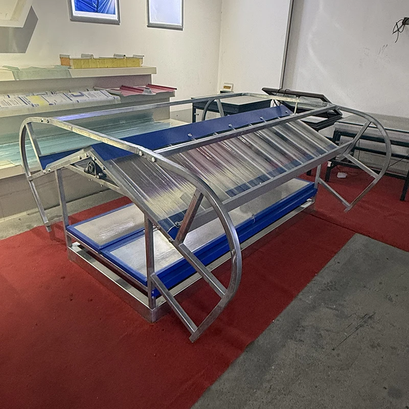 Waterproof Triangular Electric Skylight Folding Vertical Opening Pattern for Lighting Smoke Exhaust No Nails Adhesive Required