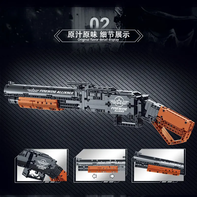 Simulation Toy Gun Assault Rifle M1 Machine Gun Model Firearm Series