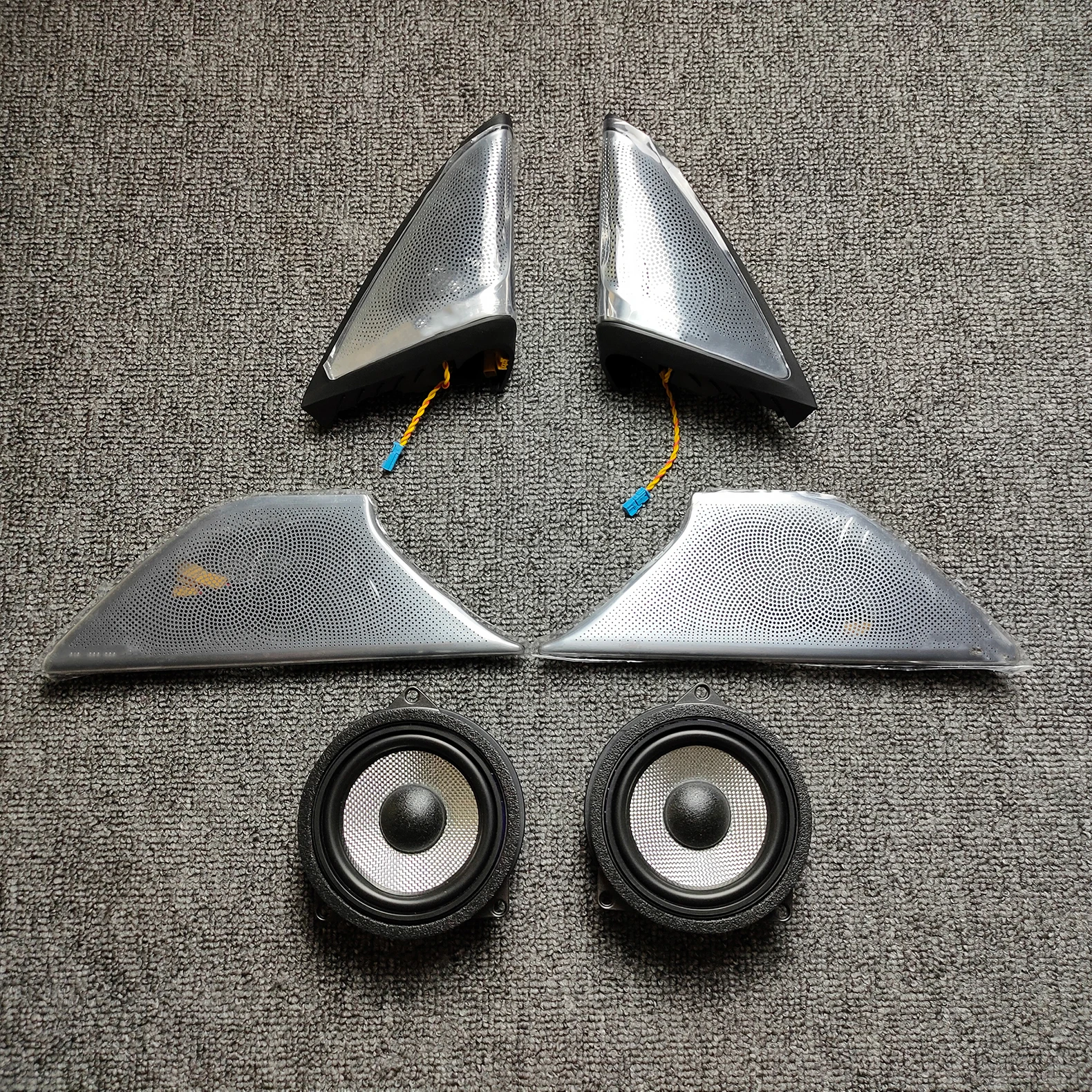 Hyd B&w Speaker Cover 8 Pcs Ambient Light For Bmw Series 5 G30 G38 Car