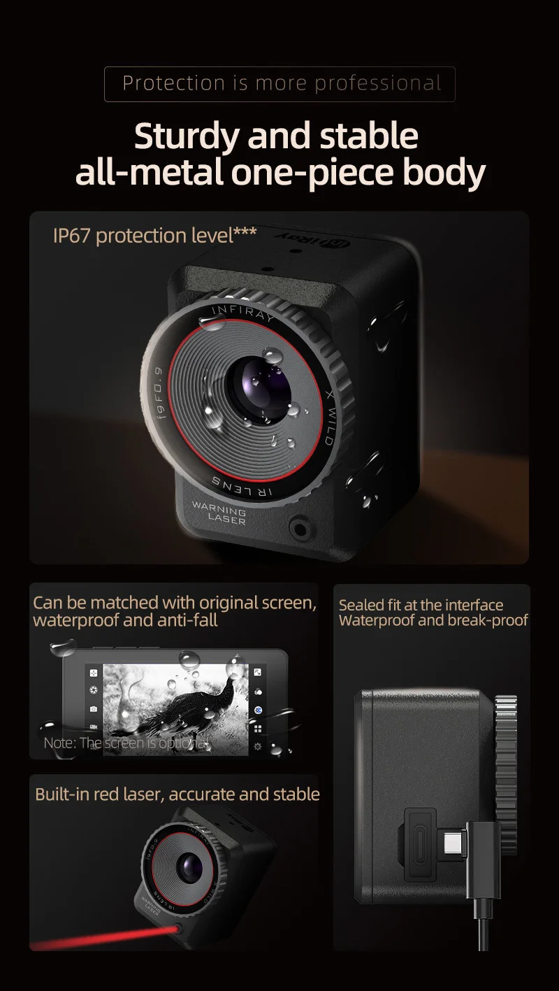 Mobile Phones Type-C 50Hz Infrared Thermal Imager Thermographic Camera Imager for Outdoor Bird Watching