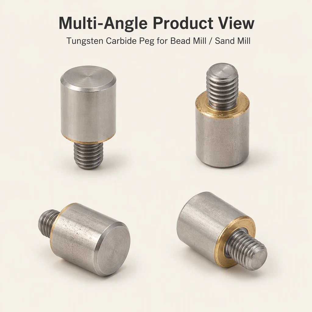 ZZST Tungsten Carbide Peg for Bead Mill / Sand Mill Carbide Rod Pin Cemented Carbide Peg