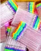 50 pz/sacchetto - Spazzolino arcobaleno per ciglia