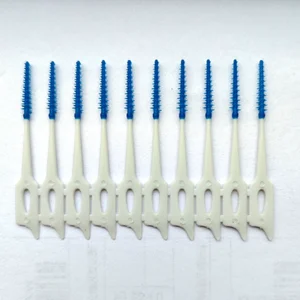 Daily Care China Wholesale Disposable Comfort Soft Pick Brushes Silicone Rubber Interdental Brushes for Gum Clean 40picks